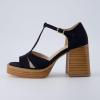imageCUSHIONAIRE Womens Delano Mary Jane Platform Heels Memory Foam Wide Widths AvailableBlack Microsuede
