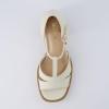 imageCUSHIONAIRE Womens Delano Mary Jane Platform Heels Memory Foam Wide Widths AvailableCream Smooth