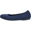 imageCUSHIONAIRE Womens Tyra Knit Flat with Memory Foam and Wide Widths AvailableNavy