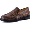 imageCUSHIONAIRE Womens Charade Penny Loafer Memory Foam Wide Widths AvailableBrown Snake