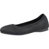 imageCUSHIONAIRE Womens Tyra Knit Flat with Memory Foam and Wide Widths AvailableBlack