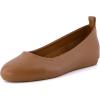 imageCUSHIONAIRE Womens Wink Hidden Wedge Flat with Memory Foam and Wide Widths AvailableWhiskey