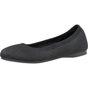imageCUSHIONAIRE Womens Tyra Knit Flat with Memory Foam and Wide Widths AvailableBlack