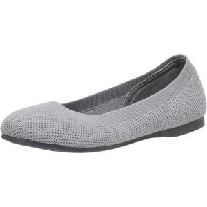 imageCUSHIONAIRE Womens Tyra Knit Flat with Memory Foam and Wide Widths AvailableGrey