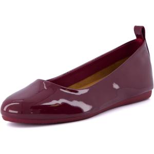 imageCUSHIONAIRE Womens Wink Hidden Wedge Flat with Memory Foam and Wide Widths AvailableBurgundy Patent